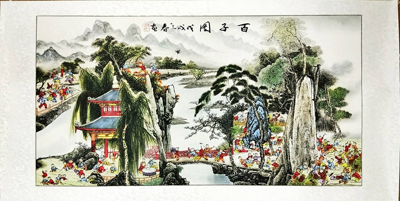 百子圖(鏡片)